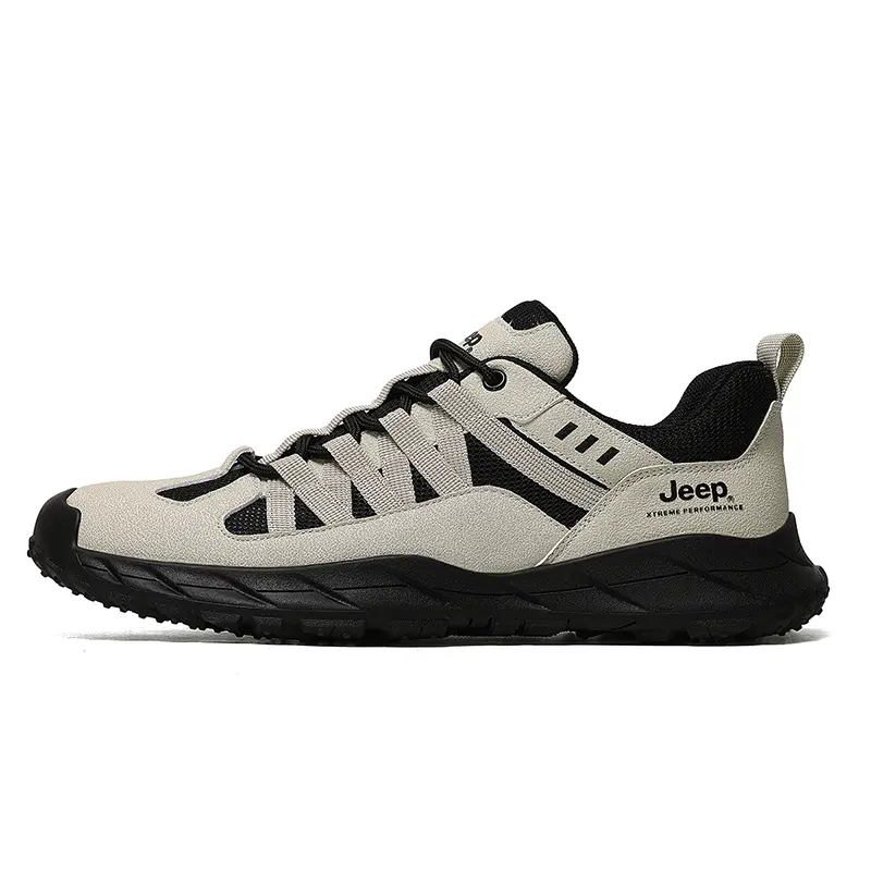 Jeep Low Top Hiking Shoes Men's Black Sand
