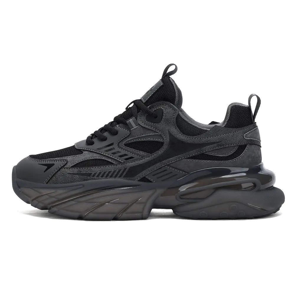 JEEP SPIRIT Slip Resistant, Abrasion Resistant, Breathable, Lightweight Low top Chunky Sneakers Men's Volcanic Gray