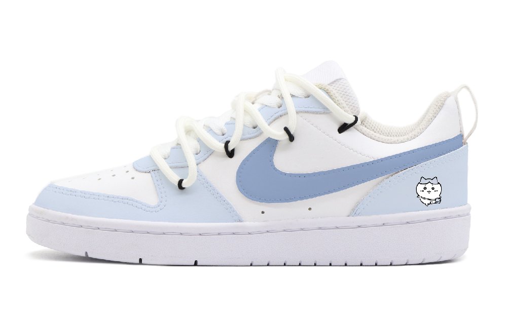 Nike Court Borough Low-Top Skateboard Shoes GS Blue White