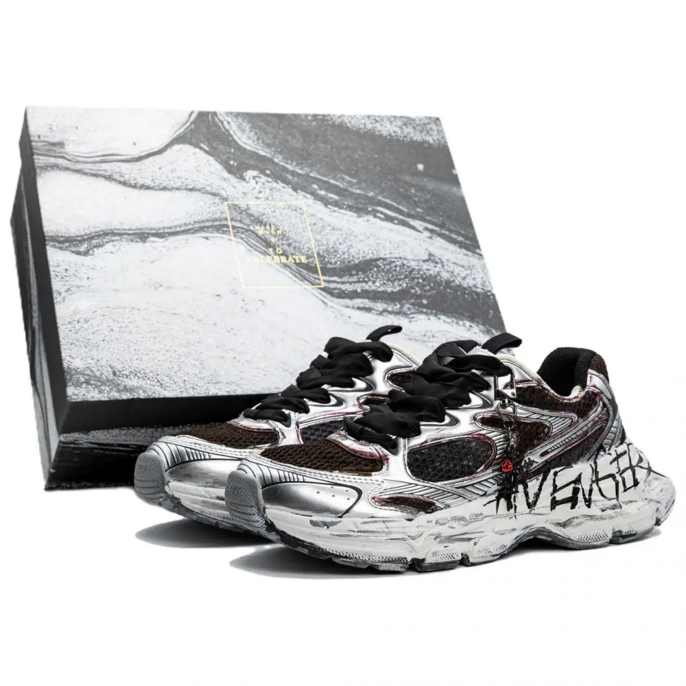Kappa Hydrogen Track Cushioning, Wear Resistant Low Top Running Shoes Unisex Black Silver