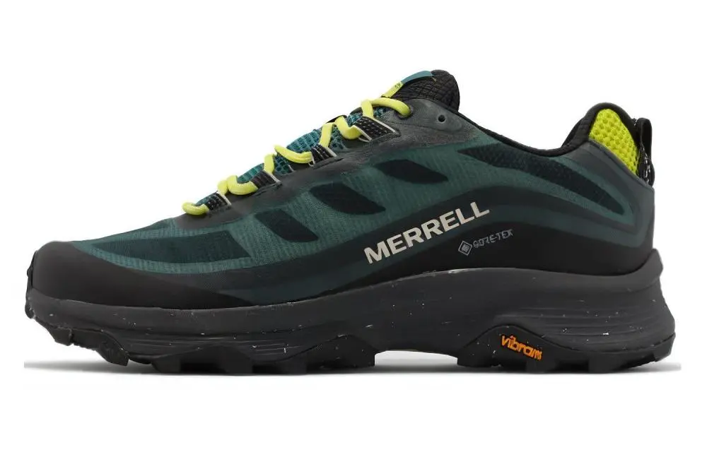 MERRELL Moab Speed GTX Cushioning, Wear Resistant Low Top Outdoor Shoes Men's Black Green