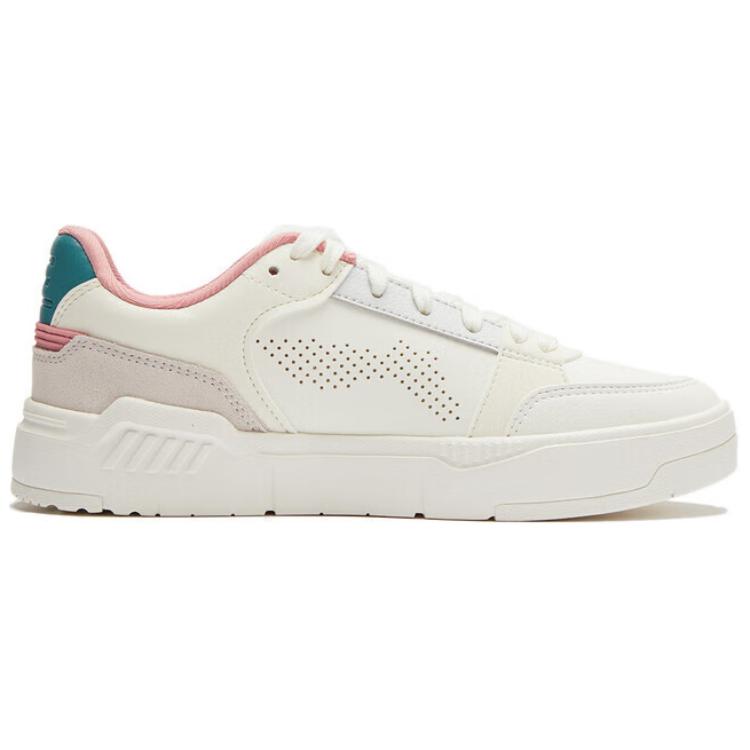 LiNing Common 80s Anti-Slip Wear-Resistant Low-Top Skateboard Shoes Women's White Green купить в интернет-магазине Yoocart с быстрой доставкой по России.