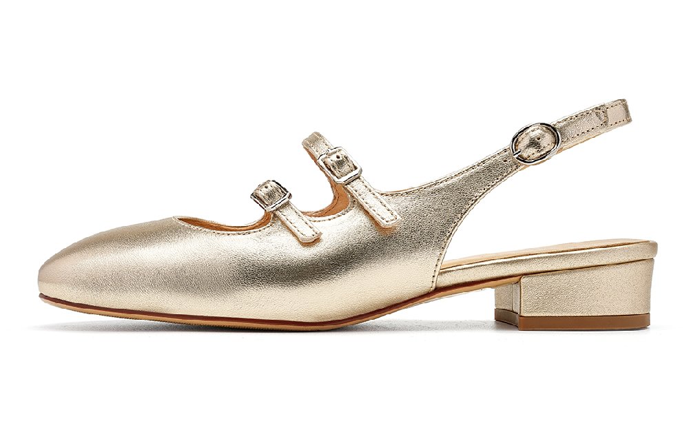 EBLAN Mary Jane Shoes Women's Gold