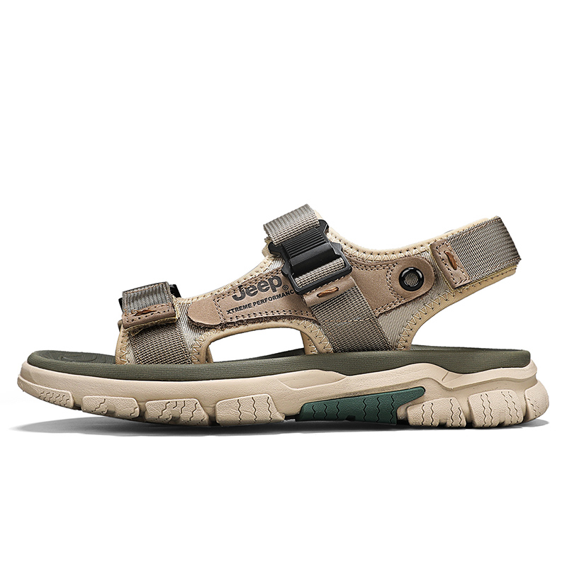Jeep Beach Sandals Men's Khaki