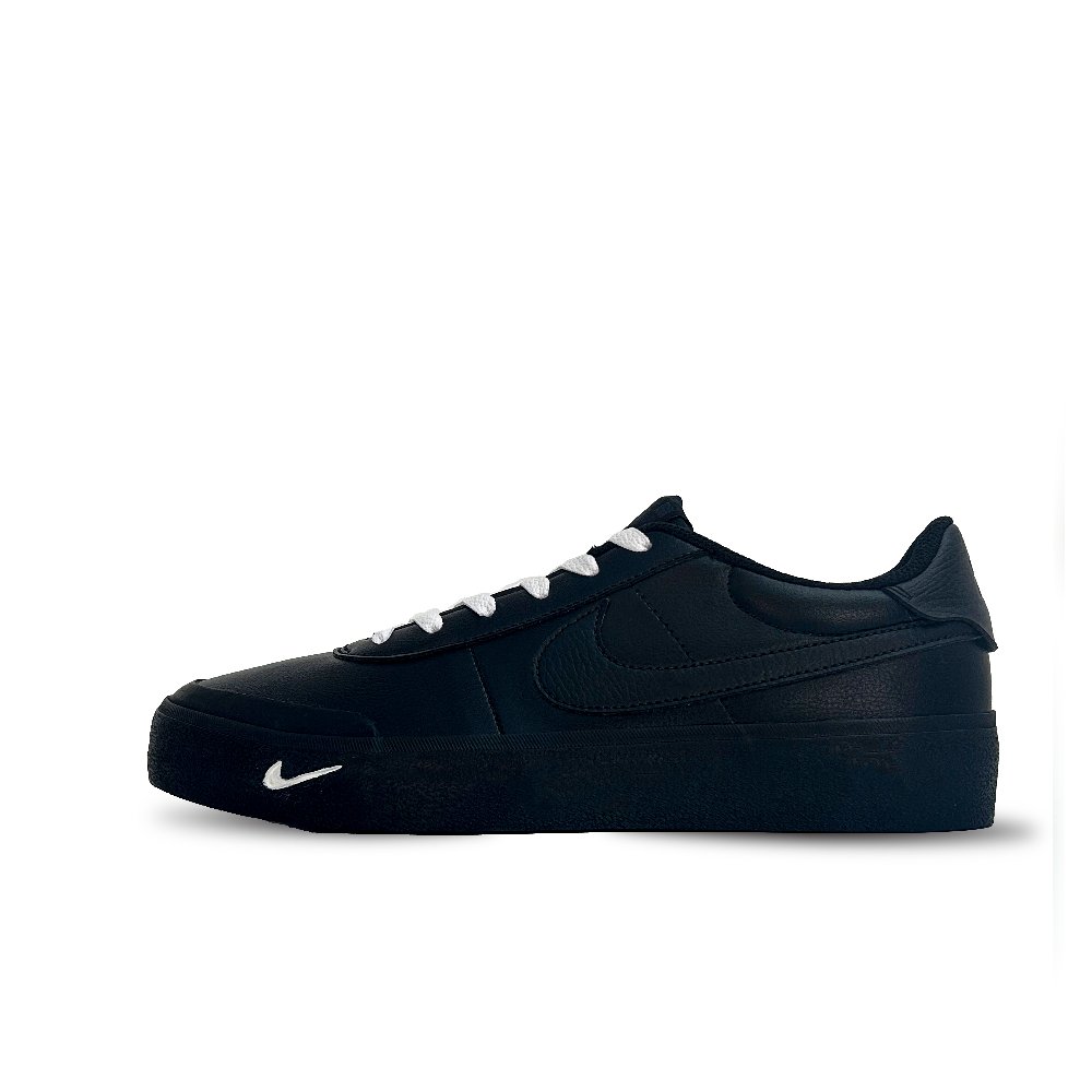 Nike Court Shot Slip-Resistant Cushioning Wear-Resistant Lightweight Breathable Low-Top Skateboard Shoes Unisex Black