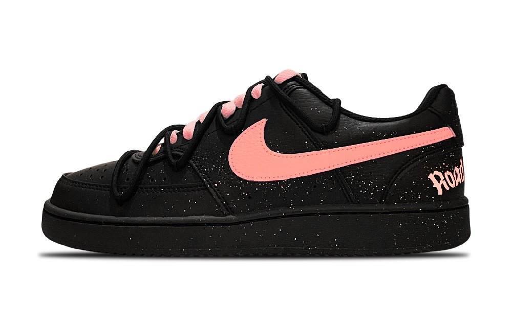 Nike Court Vision Low Anti Slip Wear Resistant Low Top Skateboard Shoes Unisex Black