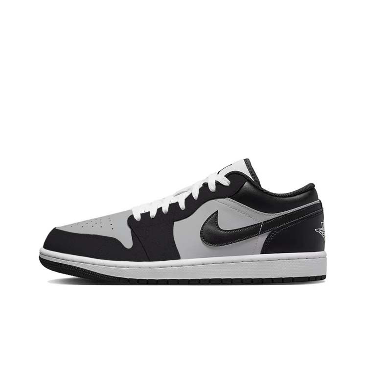 Jordan Air Jordan 1 Cushioned Slip-Resistant Low-Top Vintage Basketball Shoes Men's Black White