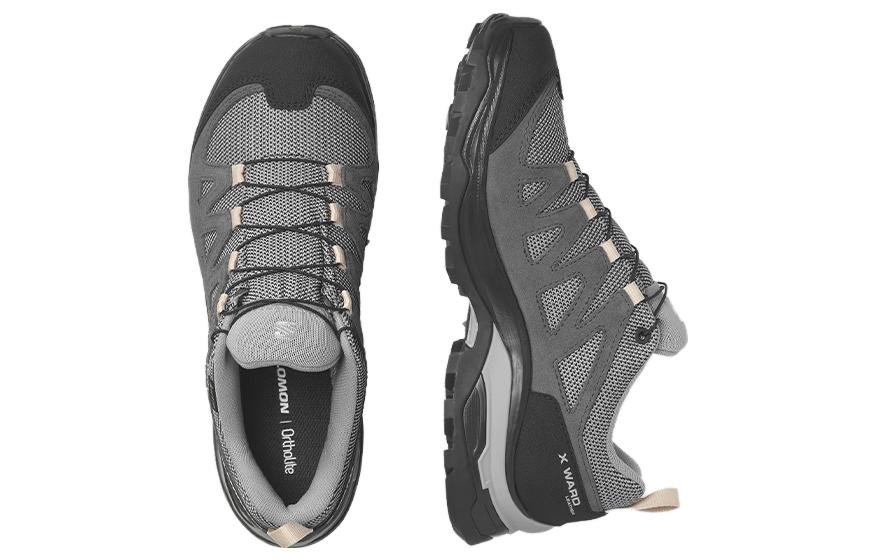 SALOMON X Ward Anti-Slip Wear-Resistant Low-Top Outdoor Shoes Women's Gray Gull Gray