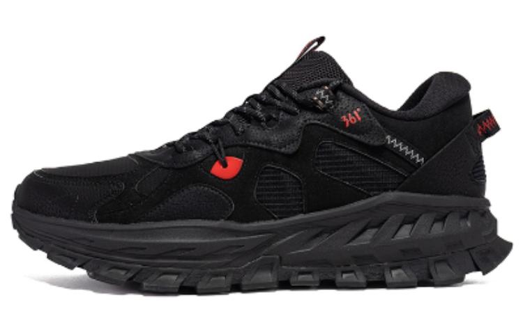 361° Cushioning Wear-Resistant Low-Top Outdoor Shoes Men's Black