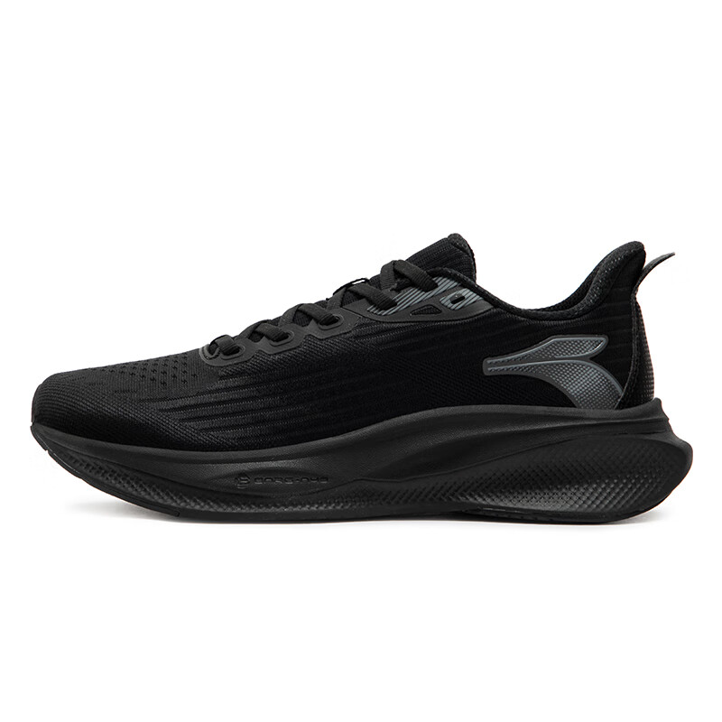 361° Magic Carpet Slip Resistant And Breathable Low top Casual City Commute Running Shoes Men's Obsidian Black