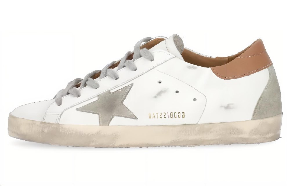 Golden Goose Super-Star White Tan Women's