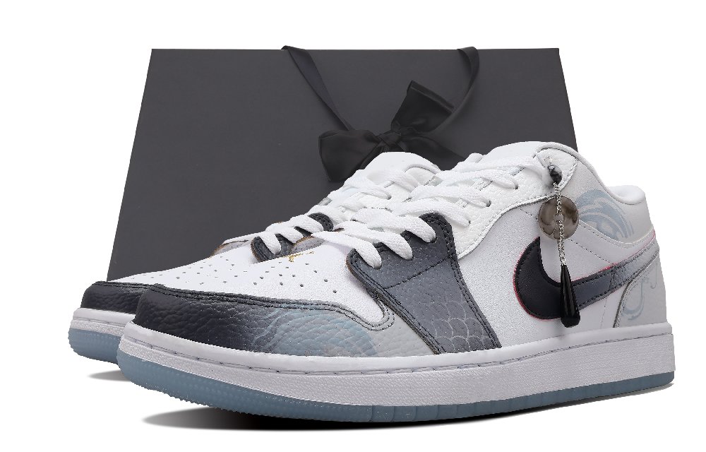 Jordan Air Jordan 1 Vintage Basketball Shoes Men's Low top Gray