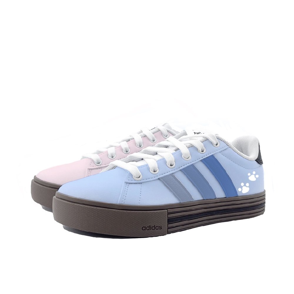 Adidas Daily 4.0 Skateboard Shoes Unisex Low top Pink Blue