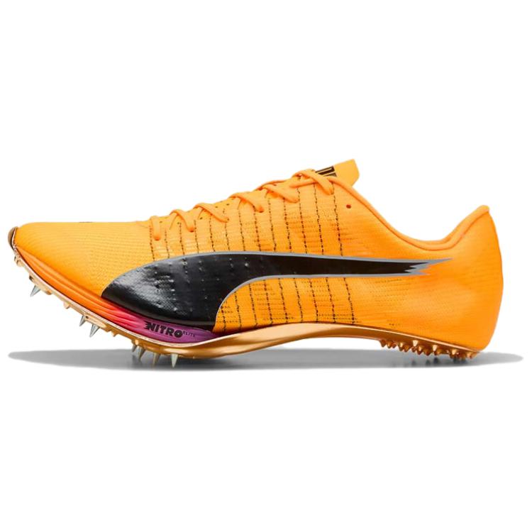 PUMA Nitro 100 2 Abrasion Resistant Low Top Running Shoes Unisex Orange Yellow