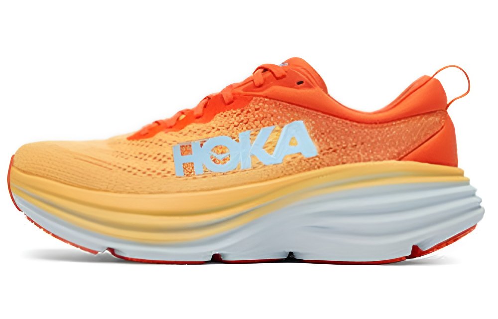 HOKA ONE ONE Bondi 8 Puffin's Bill Orange Amber Yellow