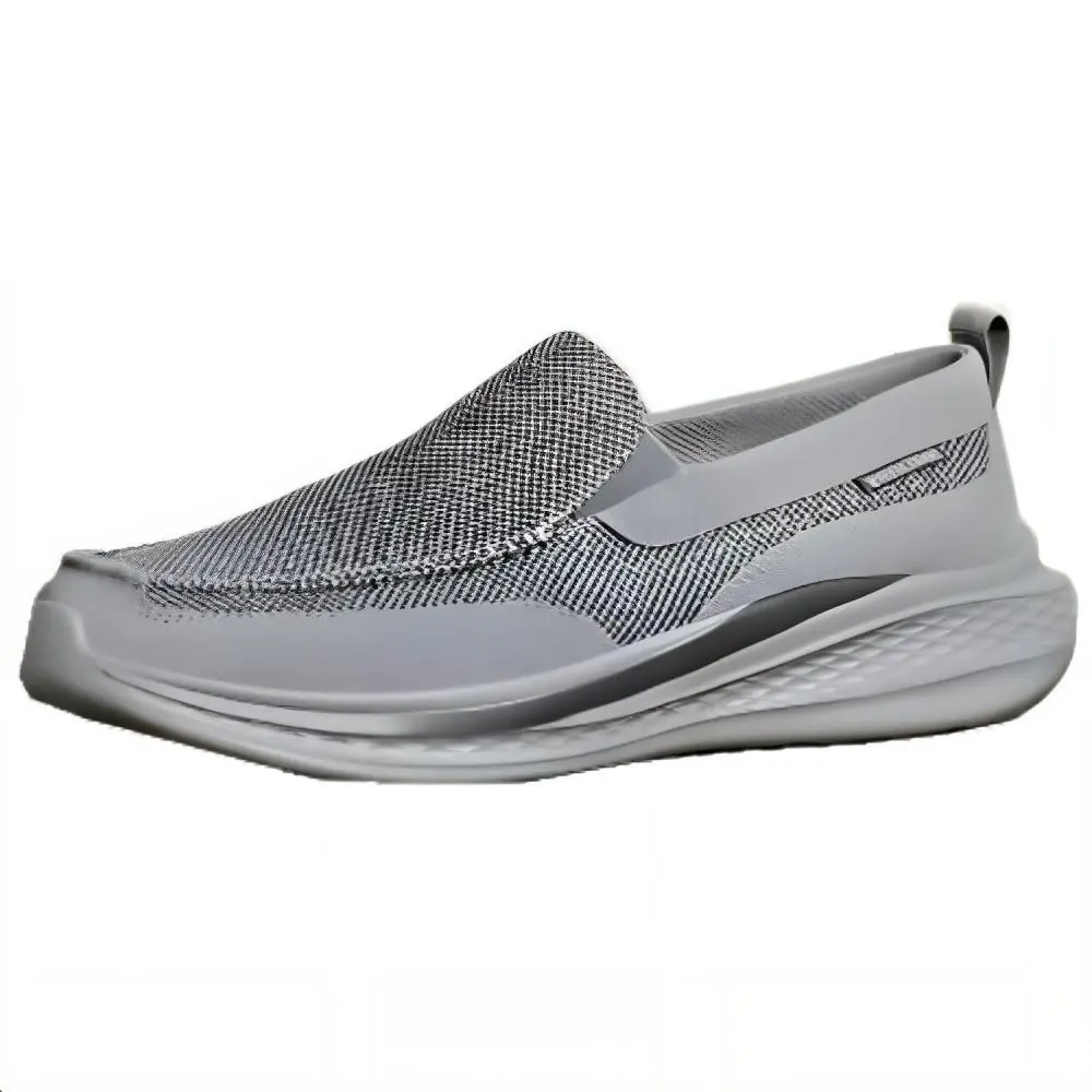 Skechers Cushioning, Wear Resistant Low top Casual Shoes Men's Gray