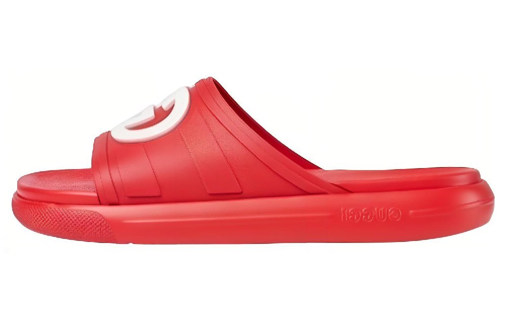 GUCCI Slide 'Interlocking G Maple Red'