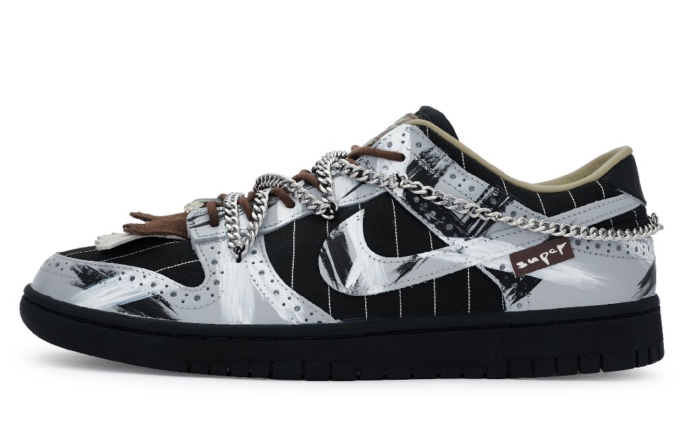 Nike Dunk Skateboard Shoes Unisex Low-Top Gray/White