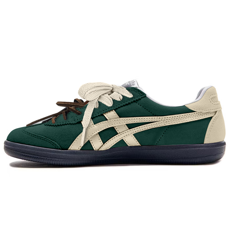 Onitsuka Tiger Tokuten Slip Resistant Impact Resistance Low Top Skateboard Shoes Unisex Beige Green купить в интернет-магазине Yoocart с быстрой доставкой по России.