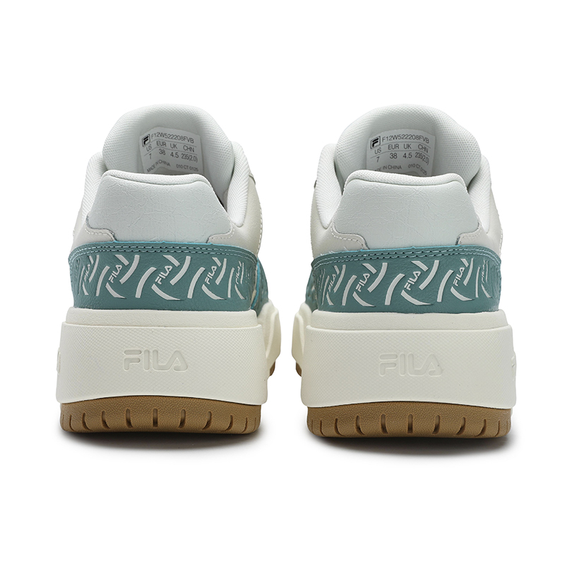 FILA CAMPUS Abrasion Resistant Low Top Skateboard Shoes Women's White Green