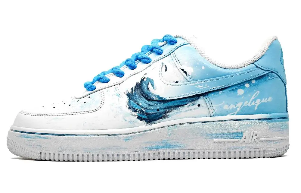 Nike Air Force 1 Air Force 1, Wave Sky Abrasion Resistant Low top Skateboard Shoes Unisex