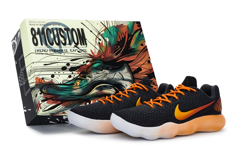 Nike Hyperdunk 2017 Basketball Shoes Men Low-Top Orange