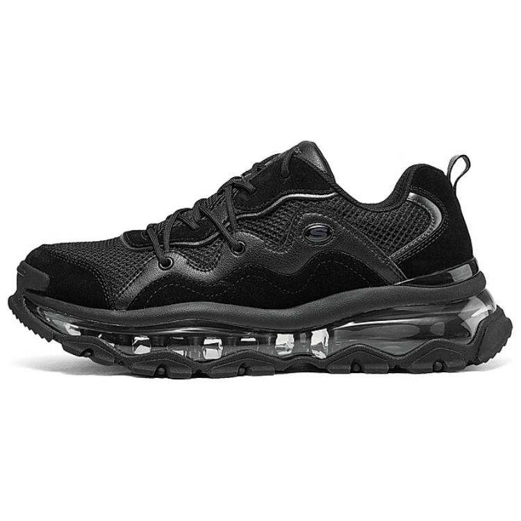 Skechers Uno Anti-Slip Wear-Resistant Low-Top Casual Shoes Men's Black