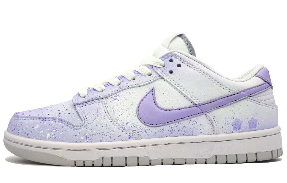 Nike Dunk Anti-Slip Wear-Resistant Low-Top Skateboard Shoes Men's Crystal Purple