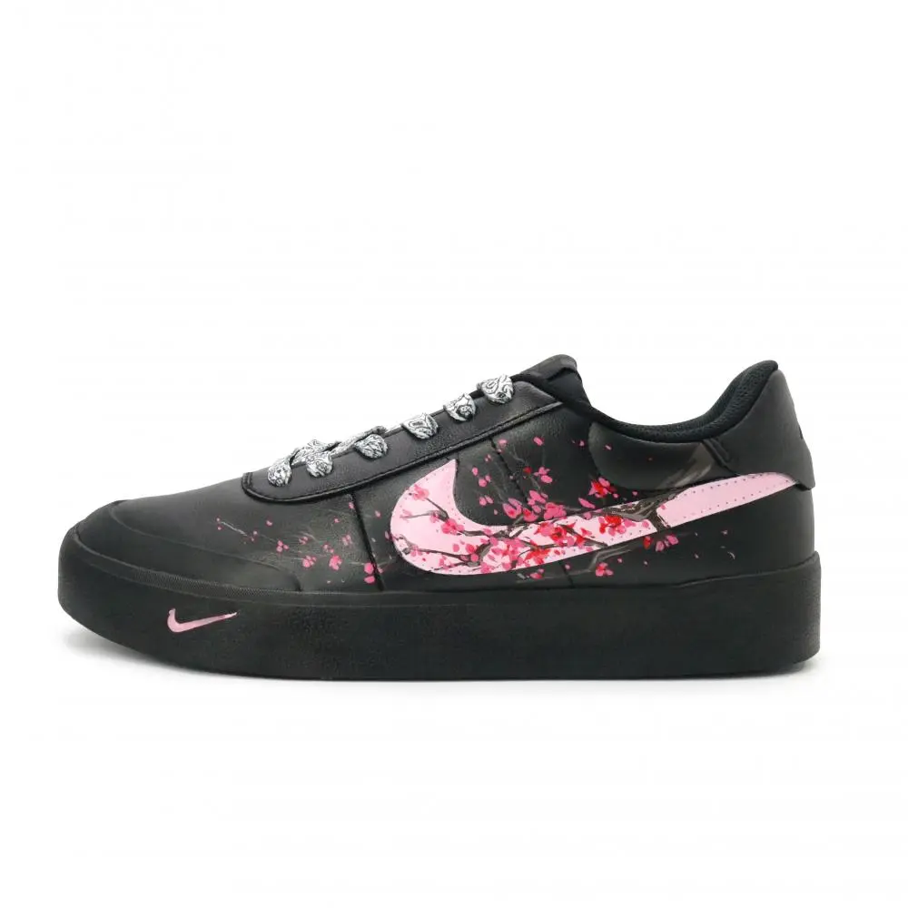Nike Court Shot Four Gentlemen Plum Abrasion Resistant Low top Skateboard Shoes Men's Black Brown Pink Basic