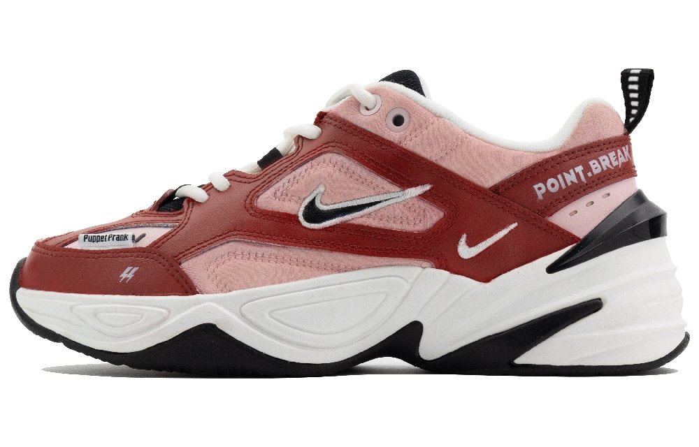 Nike M2K Anti-Slip Wear-Resistant Low-Top Chunky Sneakers Women's Red