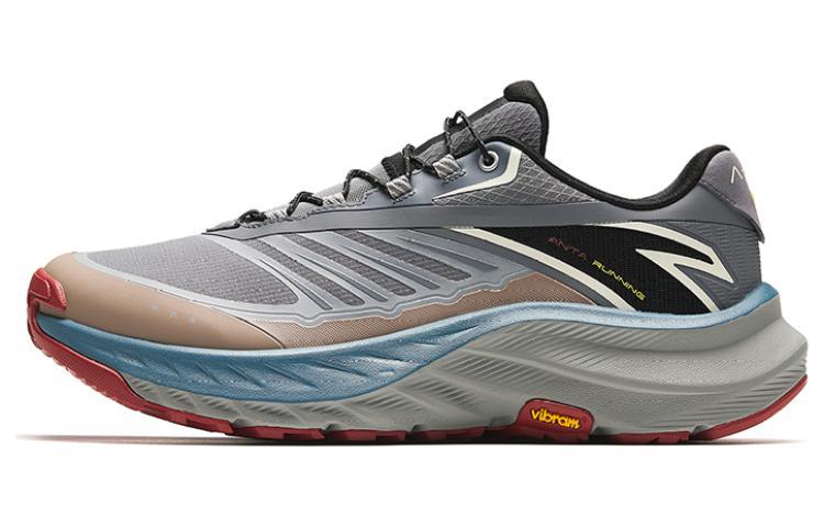 Anta Cushioning, Wear Resistant Low Top Running Shoes Men's Gray White