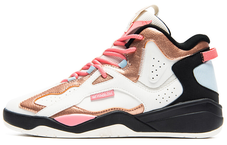 361° Cushioning Anti-Slip And Wear-Resistant High-Top Casual Shoes Women's Black White Pink