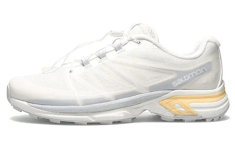 SALOMON XT Wings 2 Cushioning, Slip Resistant, Abrasion Resistant Support Low top Casual Shoes Unisex White