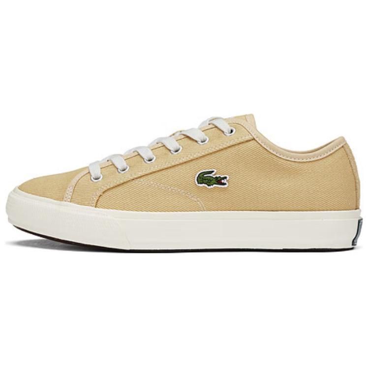 LACOSTE Low-Top Canvas Shoes Men's Light Brown