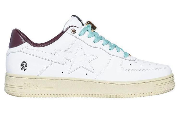 BAPE BLACK x A BATHING APE STA Low top Stylish Skateboarding Shoes Men's White