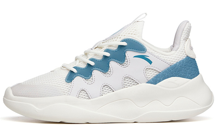 Anta Life Collection Cushioning Anti-Slip Wear-Resistant Breathability Low-Top Casual Shoes Men's White Gray Blue