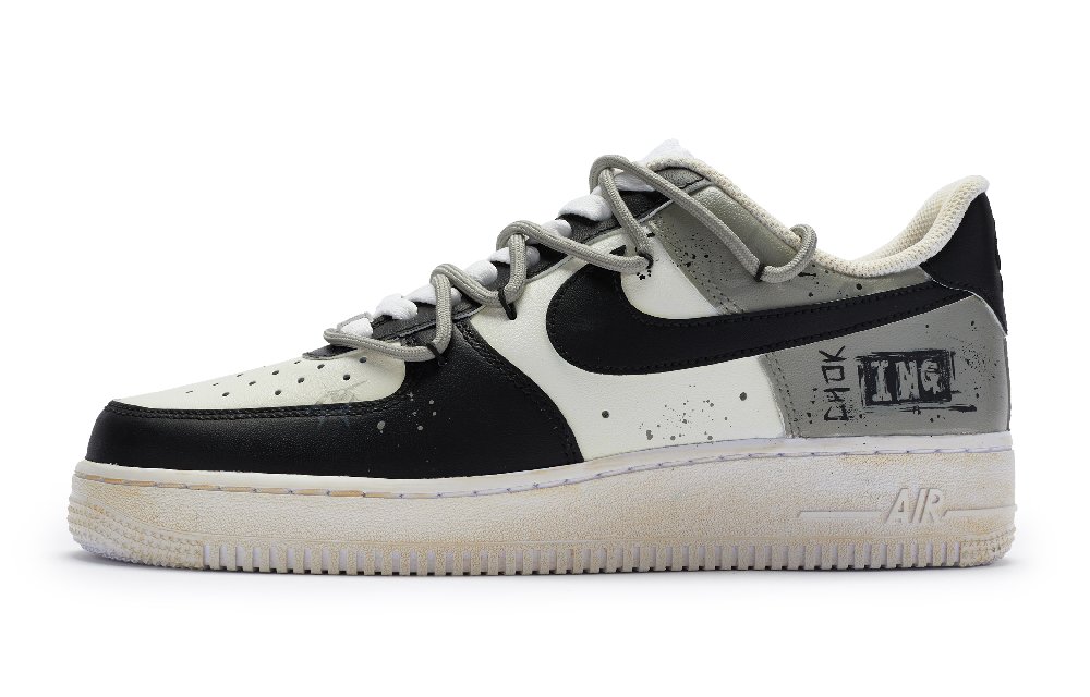 Nike Air Force 1 811 Manufacturing Slip Resistant Low Top Skateboard Shoes Women's Black White Gray