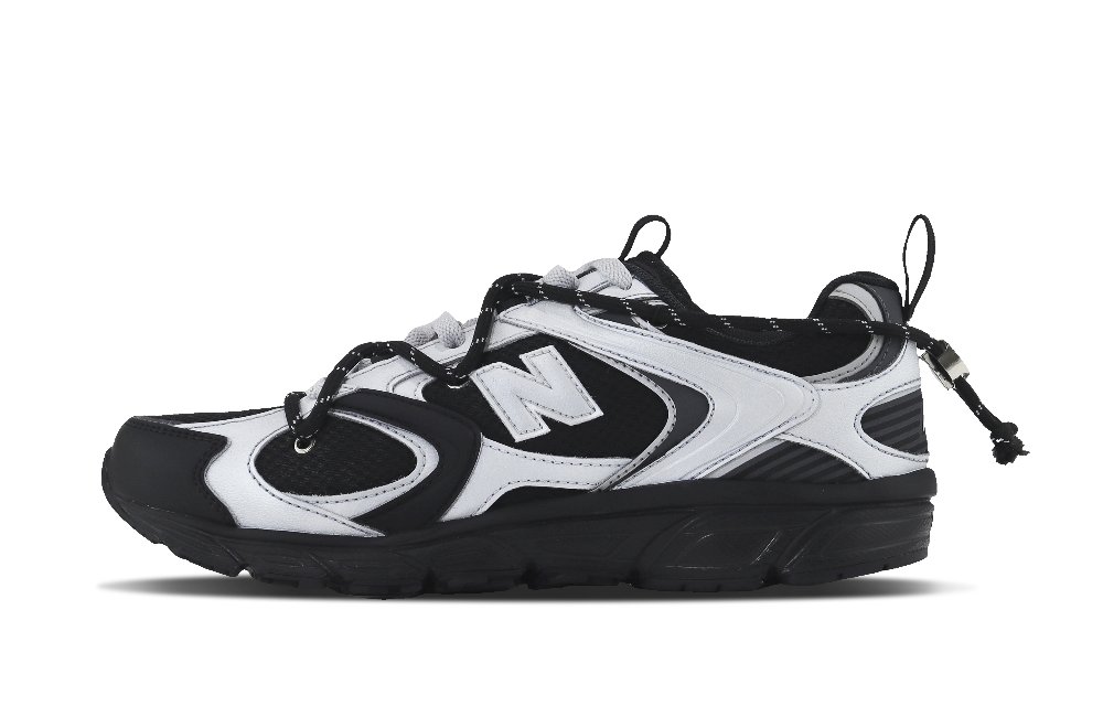 New Balance 408 Cushioning Anti-Slip Wear-Resistant Breathability Low-Top Casual Running Shoes Unisex Black Silver