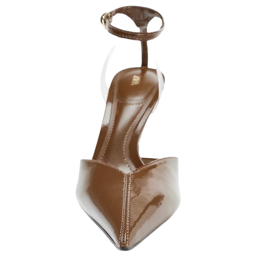 ZARA Slim Heel High Heels 7CM Women's Brown купить в интернет-магазине Yoocart с быстрой доставкой по России.