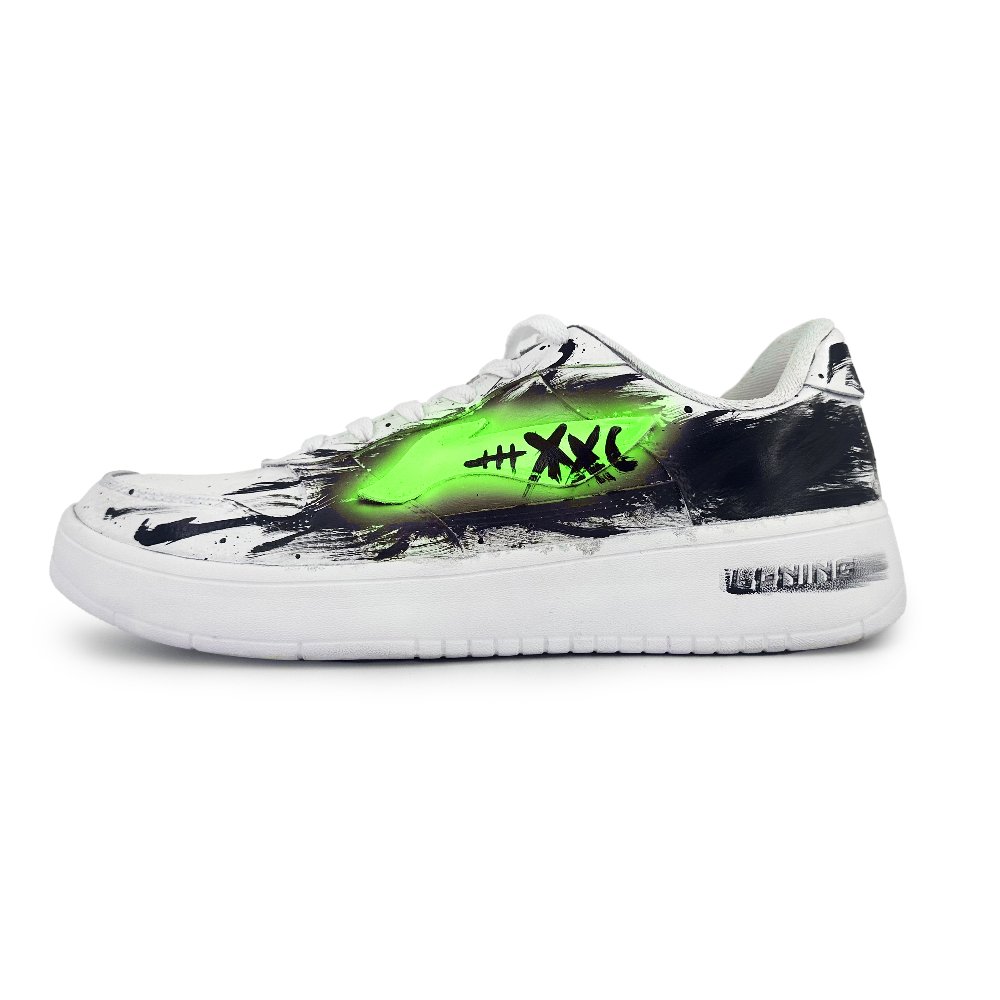 LiNing Pontoon Boats Slip Resistant, Abrasion Resistant, Breathable Low Top Skateboard Shoes Men's Neon Green