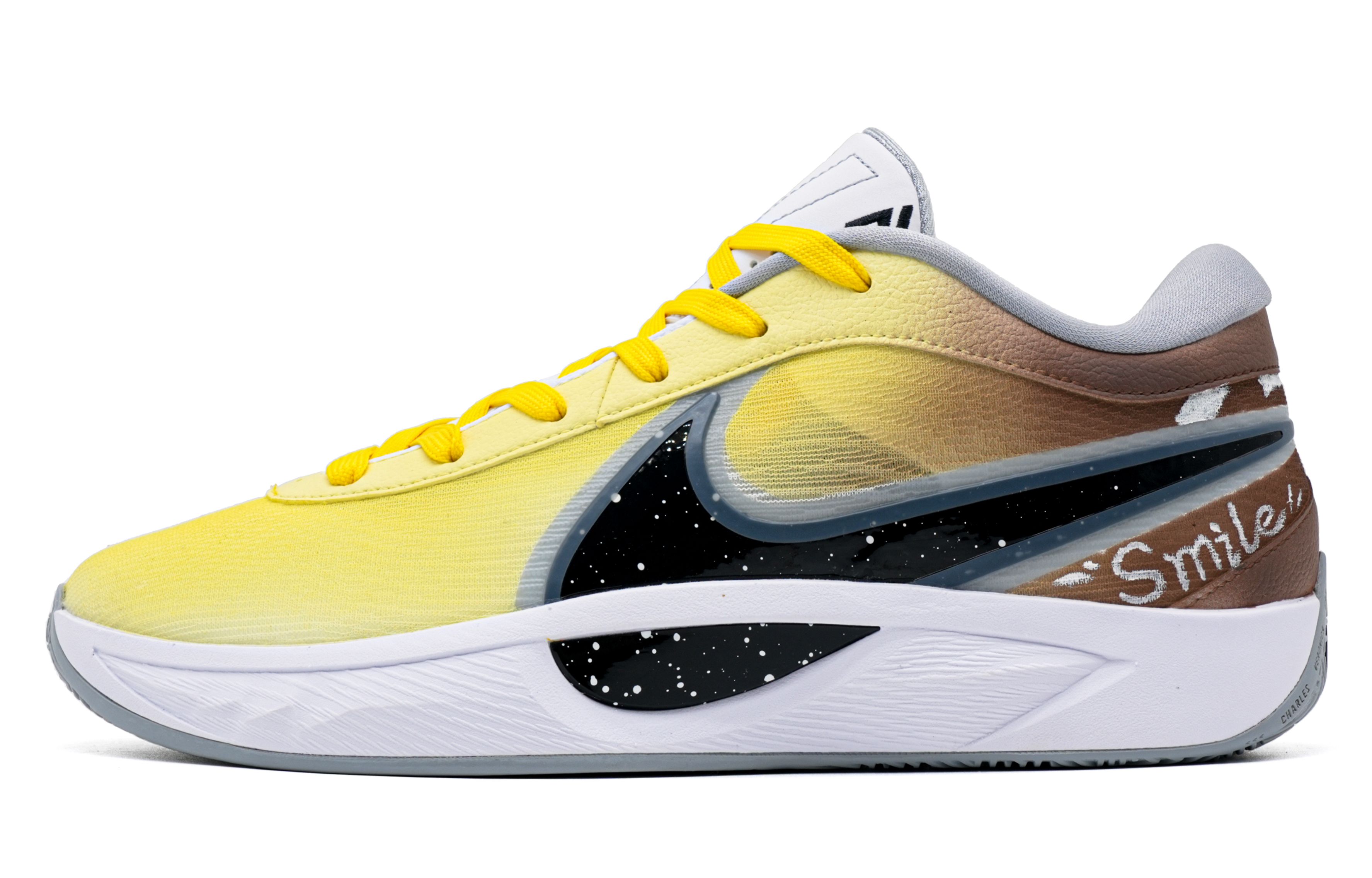 Nike Giannis Freak 6 Big Player Cushioning Lightweight Low top Basketball Shoes Men's Yellow Pink