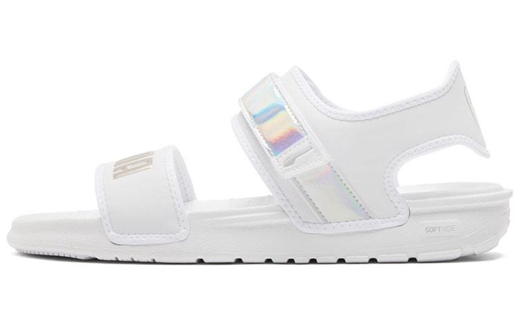 PUMA Softride Sandal Iri Gs Sandal White/Silver Women's