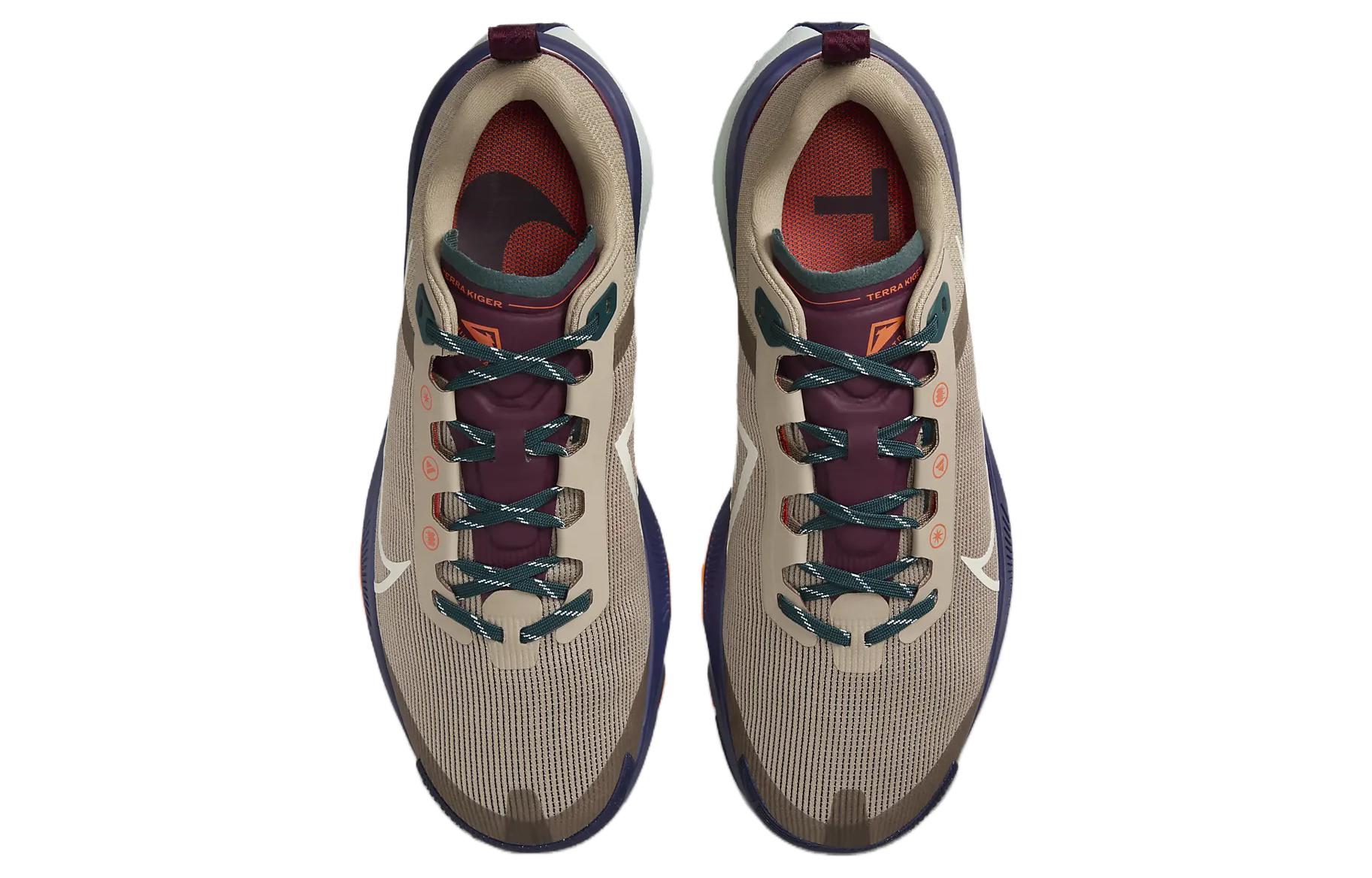 Nike React Terra Kiger 9 Khaki Deep Jungle Safety Orange Sea Glass купить в интернет-магазине Yoocart с быстрой доставкой по России.
