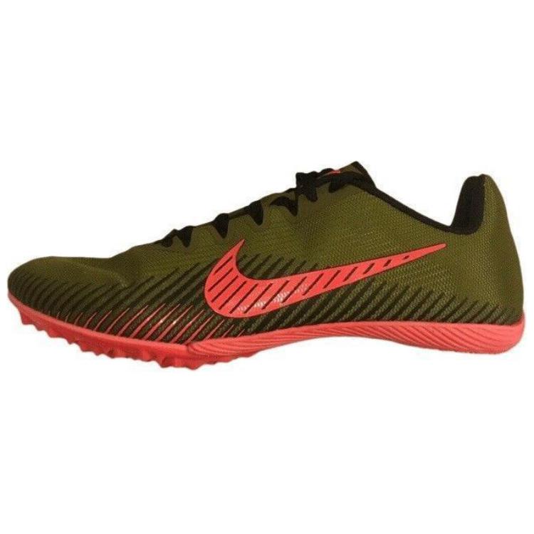 Nike Zoom Rival M 9 Cushioning Anti-Slip And Wear-Resistant Low-Top Running Shoes Men's Green Red