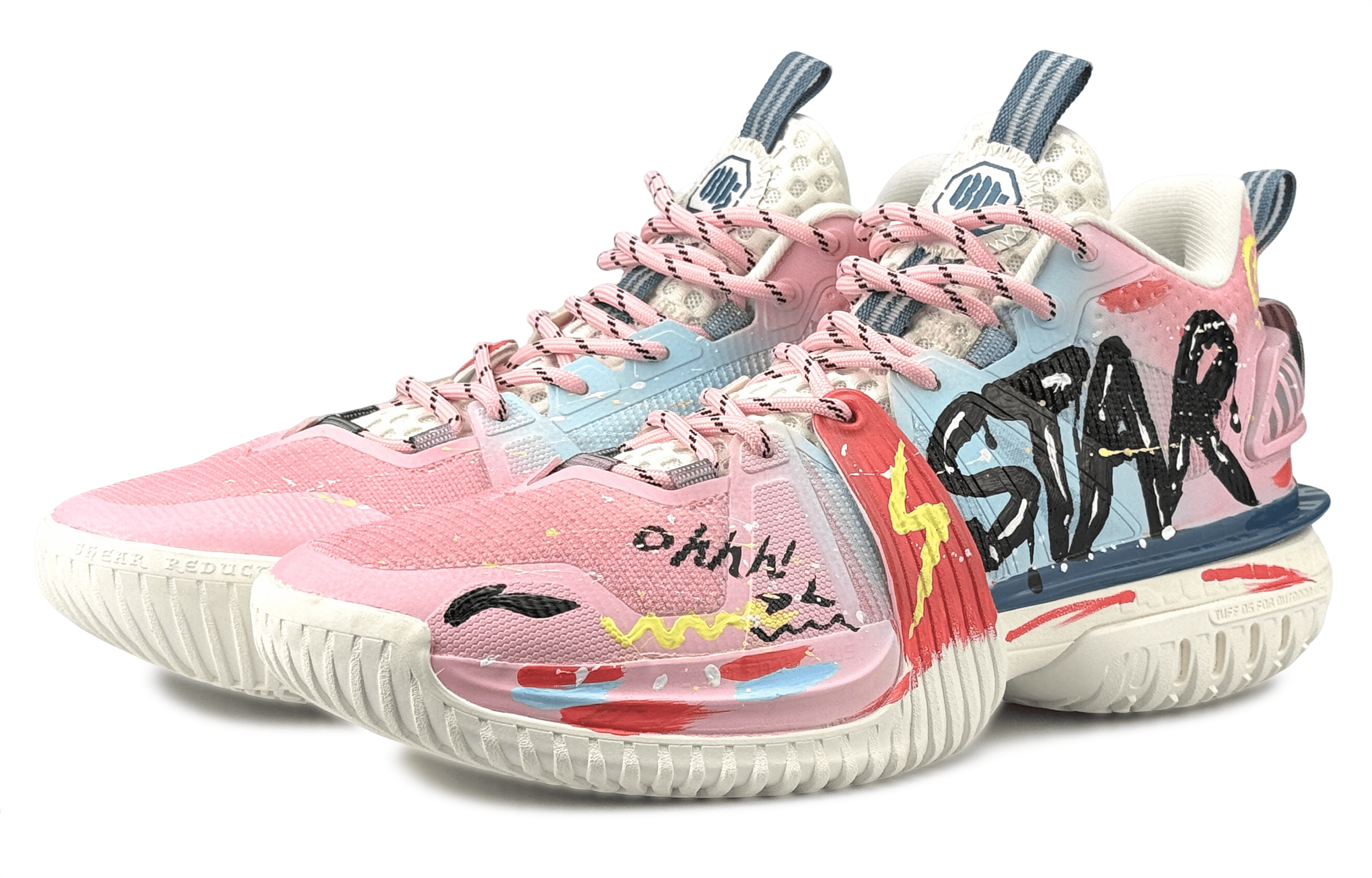 LiNing Storm 2024 Cushioning Abrasion Resistant Breathable Low Top Basketball Shoes Men's Pink купить в интернет-магазине Yoocart с быстрой доставкой по России.