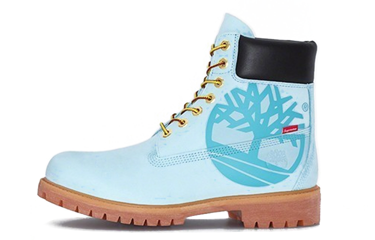 Timberland X Supreme 6 Inch Waterproof Boots 'Blue With Logo'