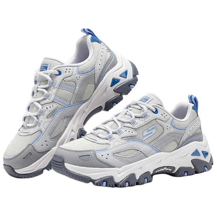 Skechers OUTDOOR Low Top Chunky Sneakers Women's Light Gray