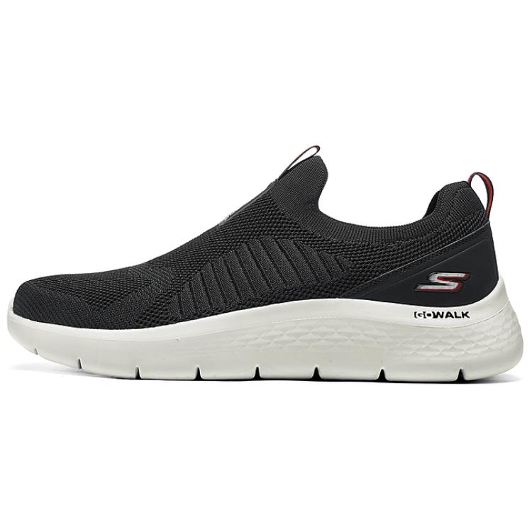 Skechers MEN'S GO WALK Breathable And Resilient Low-Top Casual Shoes Men Black White