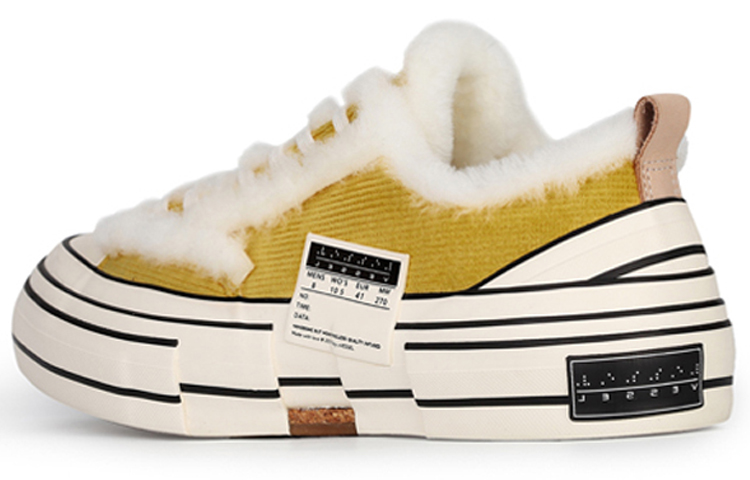 VESSEL Lows Winter Warmers Low-Top Skateboard Shoes Unisex Yellow