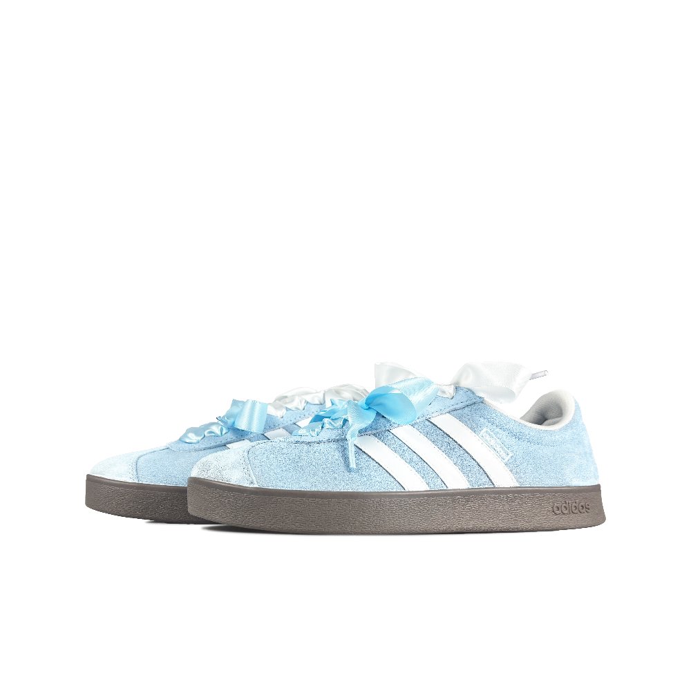 Adidas Neo VL Court Lifestyle Sea Salt Latte Anti Slip Wear Resistant Low Top Skateboard Shoes Unisex Blue White